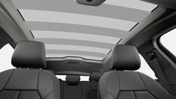 Glazen panoramadak met schakelbare transparantie