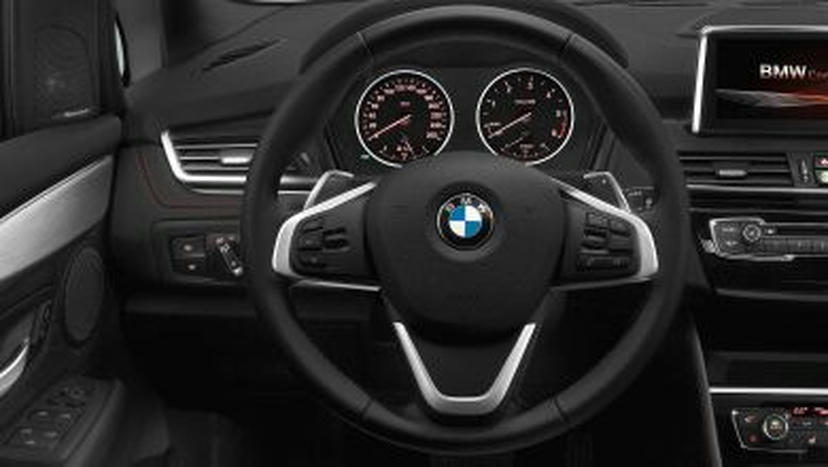 Sportstuurwiel met leder bekleed 