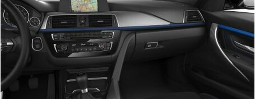 Interieurlijsten Aluminium Hexagon + accentlijsten Estorilblau mat.