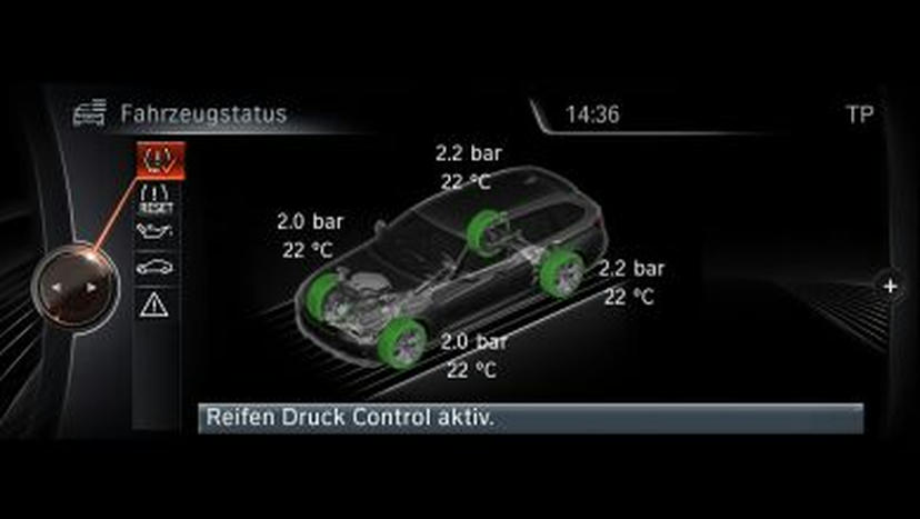 Bandenspanningsweergavesysteem