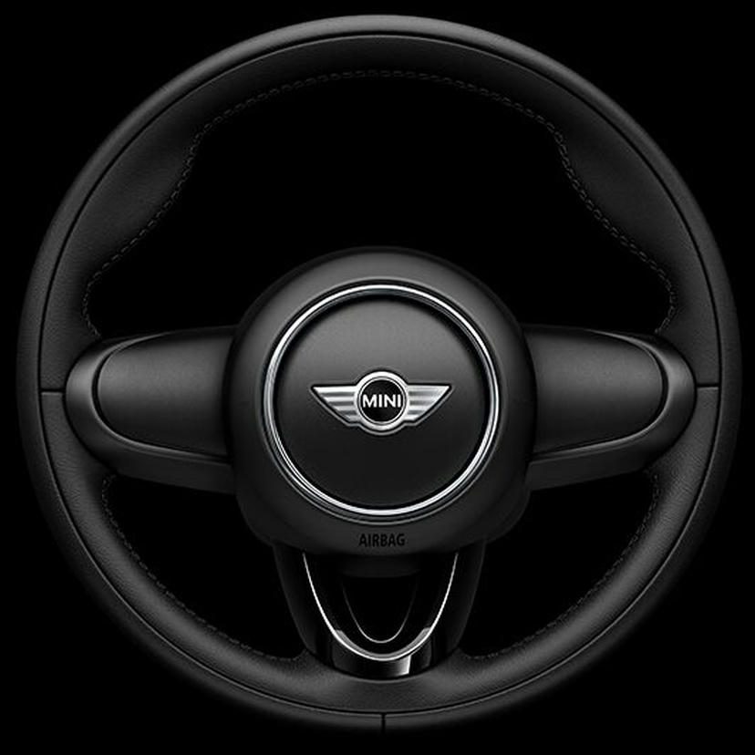 Met leder bekleed 3-spaaks sportstuurwiel