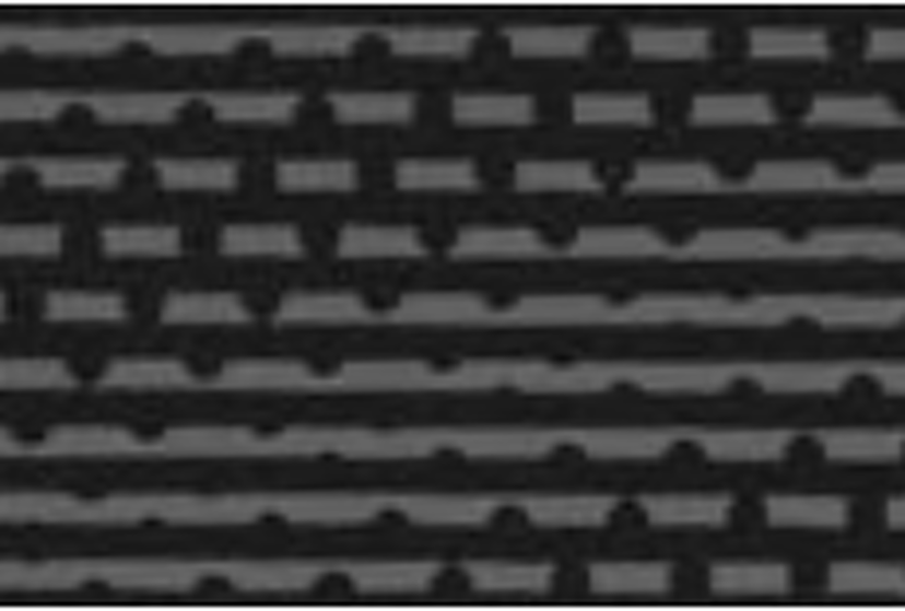 Interieurpaneel in Black Checkered, deurellips in Piano Black