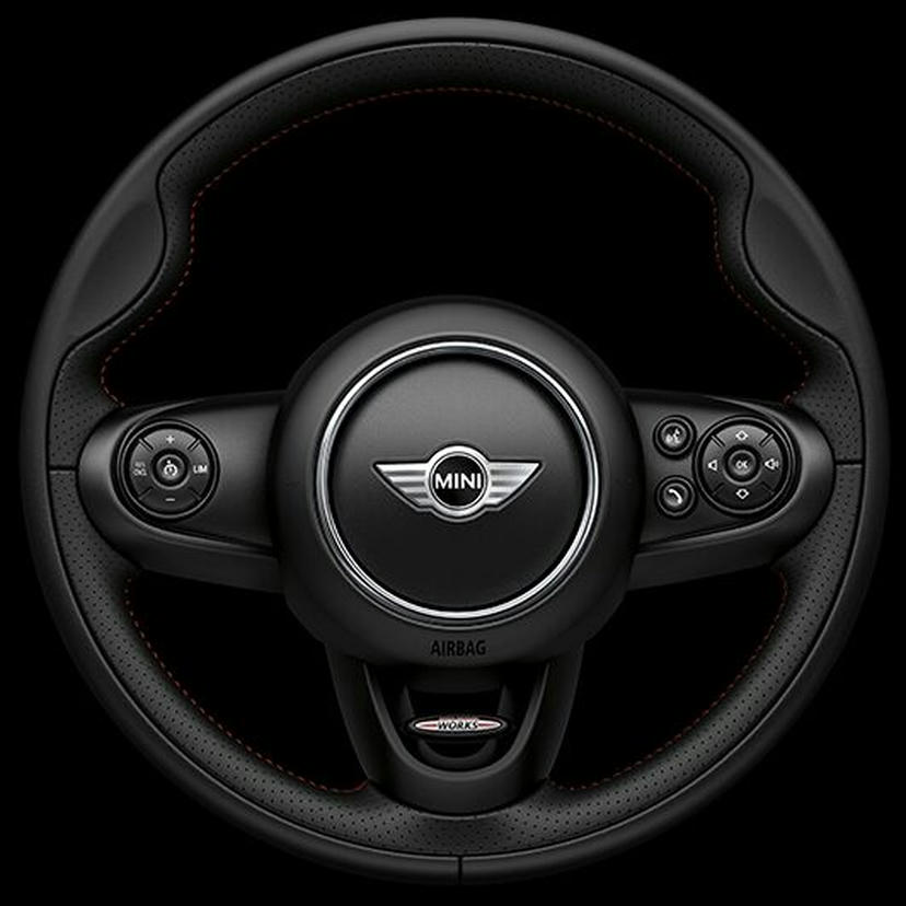John Cooper Works met leer bekleed stuurwiel 