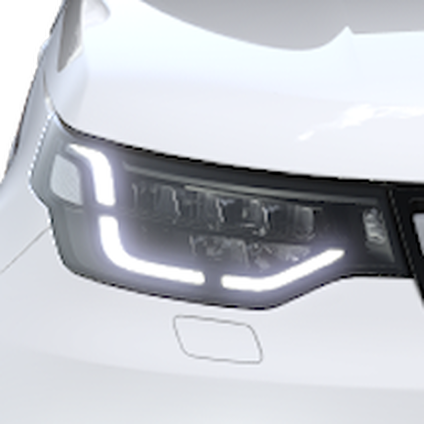 Adaptive LED-koplampen met LED-signatureverlichting