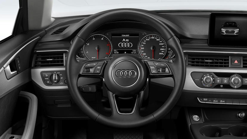 Multifunctioneel stuur plus, in leder