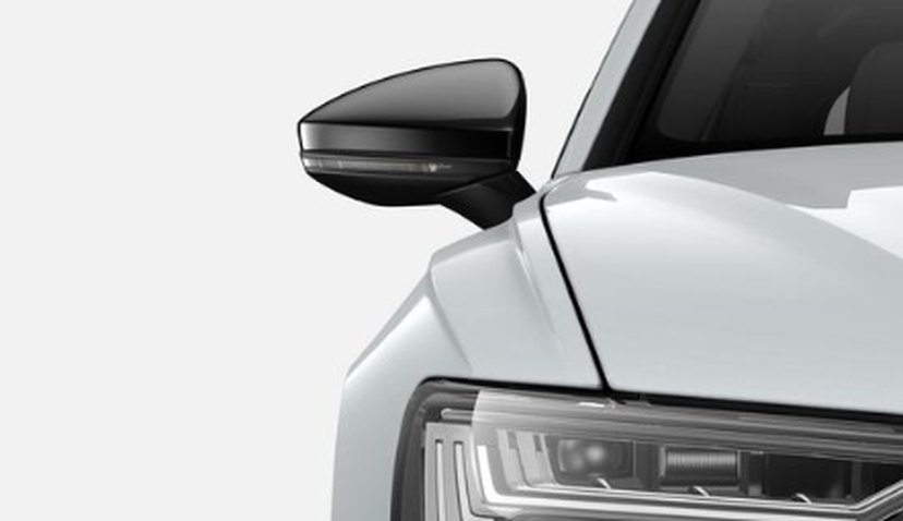 Buitenspiegels in zwart