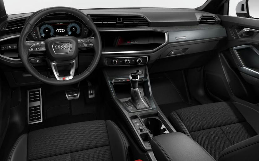 Interieurelementen in staal grijs alcantara