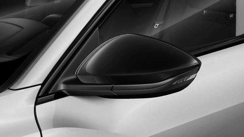 Buitenspiegels, elektrisch verstelbaar, verwarmbaar en inklapbaar, aan beide kanten automatisch dimmend