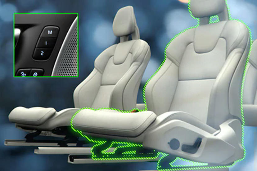 Elektrisch verstelbare passagierstoel