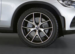 50,8 cm (20 inch) vijf-dubbelspaaks lichtmetalen AMG-velgen 